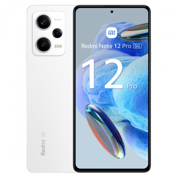 Redmi Note 12 Pro 5G 8GB + 256GB Beyaz Cep Telefonu (İthalatçı Garantili) - 8