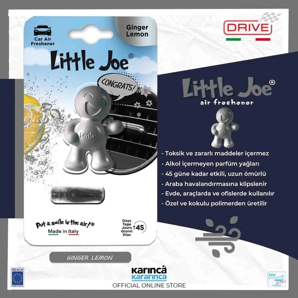 Little Joe Thums Up Ginger Lemon Kalorifere Geçme Oto Kokusu Zencefilli Limon - 3