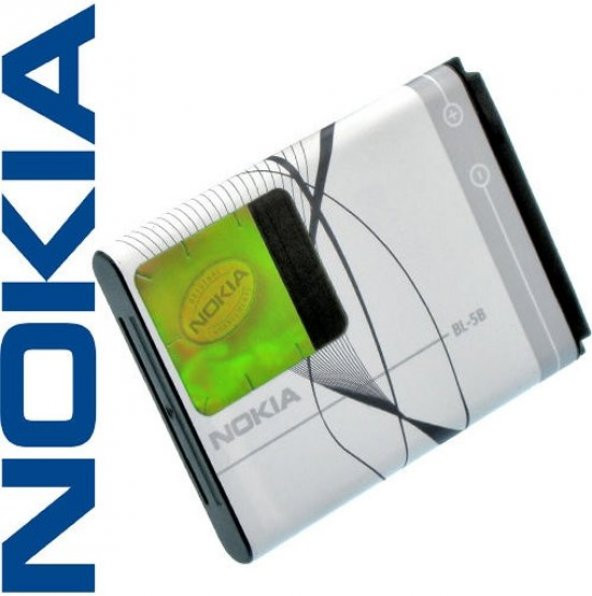 Nokia BL-5B Pil 5070 (BL 5B 890 mAh Batarya Pil Orijinal Uzun Ömürlü Yüksek Kapasite)