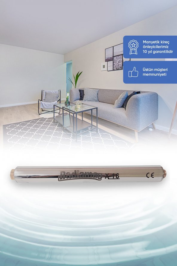 Ev Tipi - Daire Tipi Manyetik Kireç Önleyici X16 Su Arıtma Cihazı Kolay Montaj - 2
