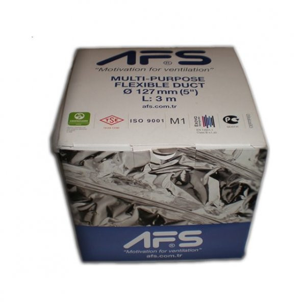 Afs Alüminyum Baca Flexible 127 mmx3 m