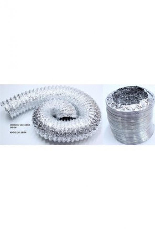 Afs Alüminyum Baca Flexible 127 mmx3 m - 3