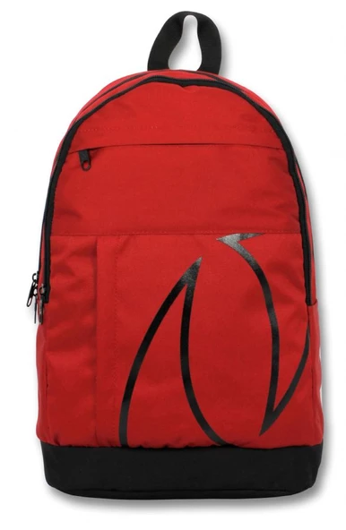 Cennec Üç Bölmeli Okul Günlük ve Seyahat Sırt Çantası - Kırmızı - Resim 2