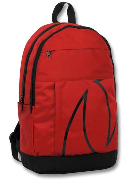 Cennec Üç Bölmeli Okul Günlük ve Seyahat Sırt Çantası - Kırmızı ürün görseli