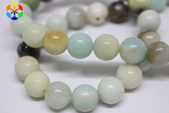 Amazonit Taşı YARIM Dizi 10mm (18cm uzunluğundadır) ürün görseli