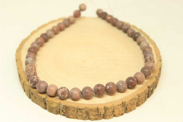Jasper Taşı YARIM Dizi 9-9.5mm Aralığı (25830) (18cm uzunluğundadır) - 3