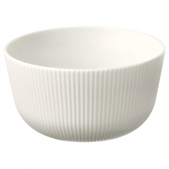 2 Li Kase Seti Beyaz Renk MeridyenDukkan 13 cm Zarif-Modern Salata,Yemek Kasesi