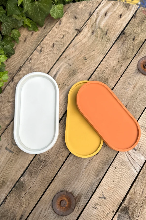 Elips Şekilli Tepsi Kalıbı (115mmx223mmx17mm) (Silikon) ( 1 Adet ) ürün görseli