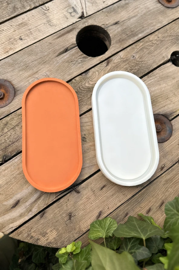 Elips Şekilli Tepsi Kalıbı (115mmx223mmx17mm) (Silikon) ( 1 Adet ) - Resim 6