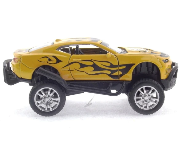 Die Cast Çek Bırak Sarı Arazi Aracı - 4