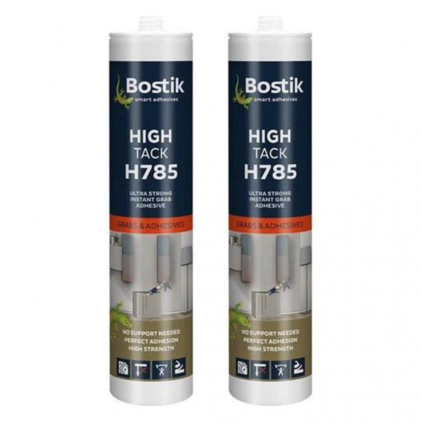 Bostik H785 High Tack 290 ml 2 Adet Ultra Güçlü Yapıştırıcı Taş Beton Ayna Cam Seramik