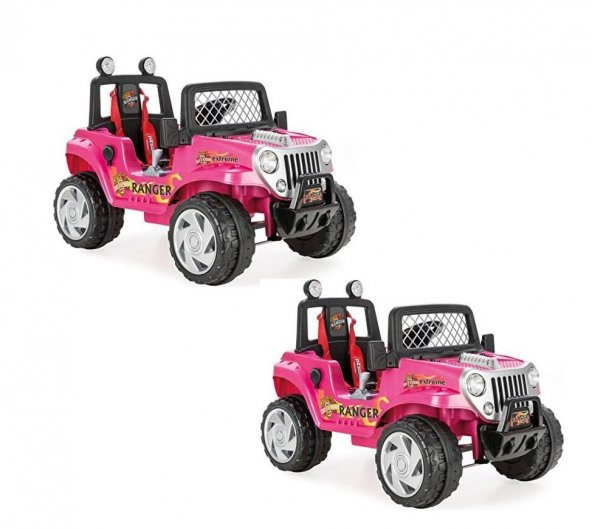Pilsan Ranger 12 V Uzaktan Kumandalı Akülü Araba Metalik Pembe