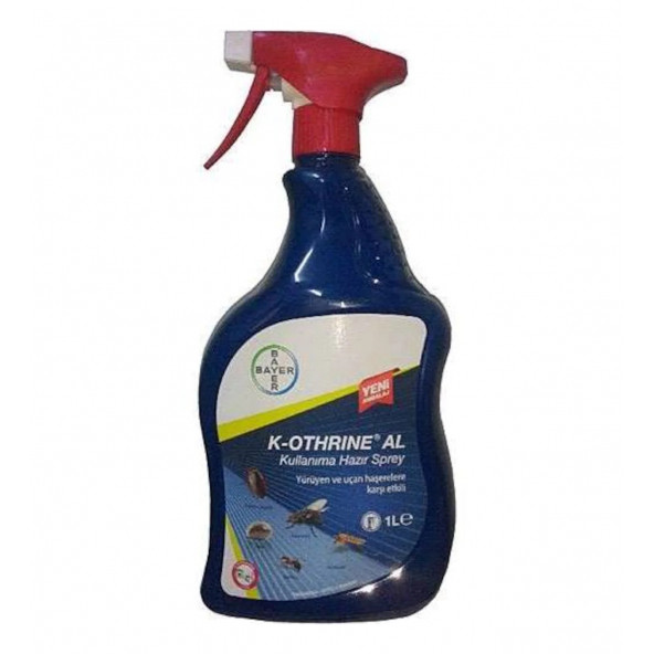 K-Othrine Spray Uçan ve Yürüyen Tüm Haşereler için Hazır Solusyon 1 Litre