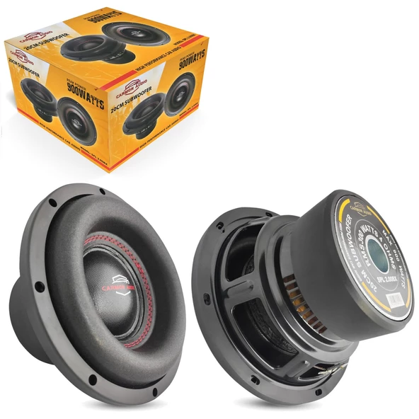 CARMON SPL-2.00BX Oto Bass Subwoofer 20cm 900 Watt (300 RMS) 1 Adet