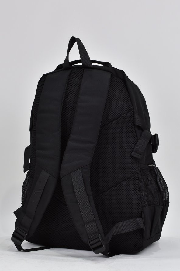 Elatae Unisex Çok Gözlü Günlük Seyahat Okul Sırt Çantası Siyah 51534 - 5