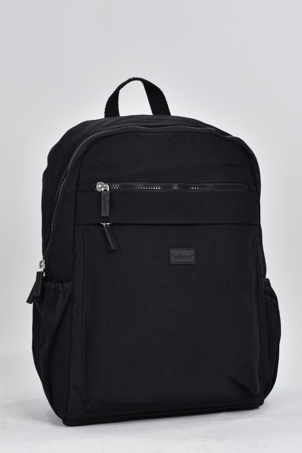 Elatae Unisex Çok Gözlü Günlük Seyahat Okul Sırt Çantası Siyah 17306 - Resim 2