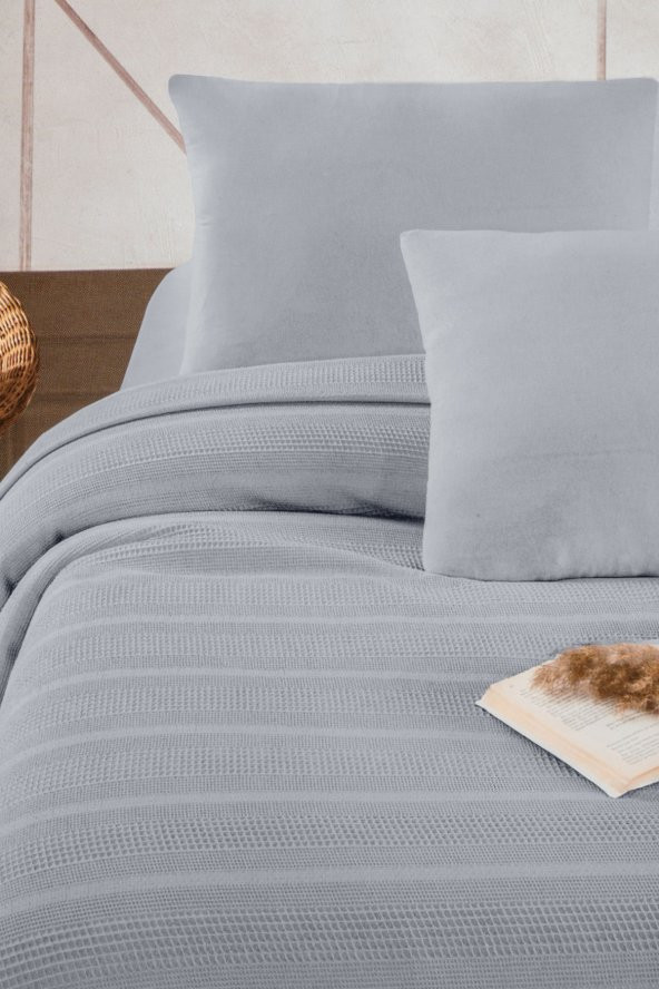 Modalita Çift Kişilik Pike Takımı 200x230 - Gri - 2