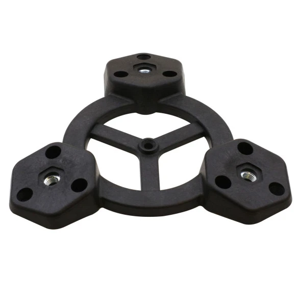 Mobilya Zigon Sehpa Ayak Aparatı Masa Üçlü Plastik Bağlantı Açılı Dereceli Ayak Tabanı 3 ADET - 2