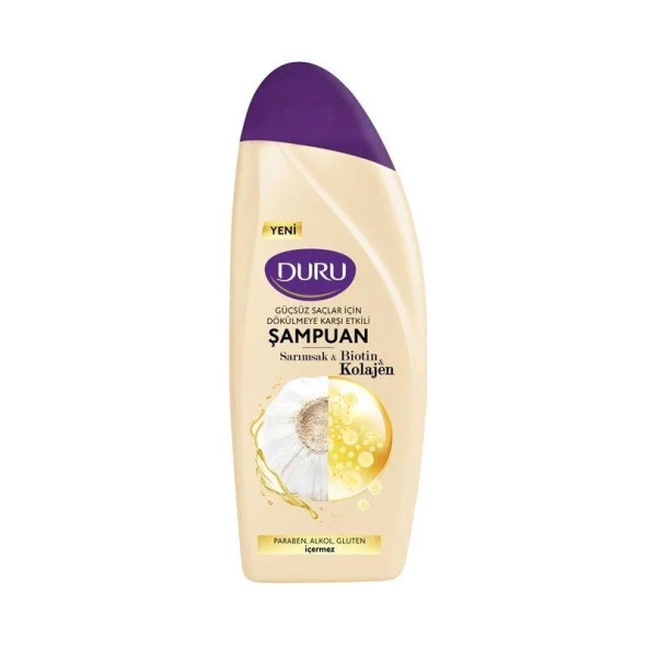 Duru Güçsüz Saçlar İçin Sarımsak & Botin & Kolojen Şampuan 500 ml - 1