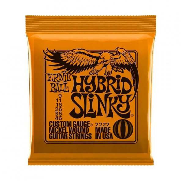 Ernie Ball P02222 Hybird Slinky Nickel 09-46 Elektro Gitar Teli - 4