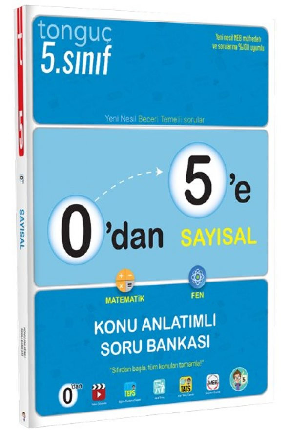 0dan 5e Sayısal Konu Anlatımlı Soru Bankası - Tonguç Yayınları