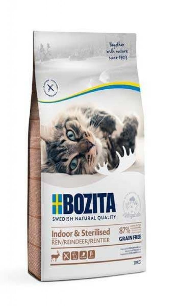 Bozita Indoor Sterilised Tahılsız Geyik Etli Kısırlaştırılmış Yetişkin Kedi Maması 10 KG - 2