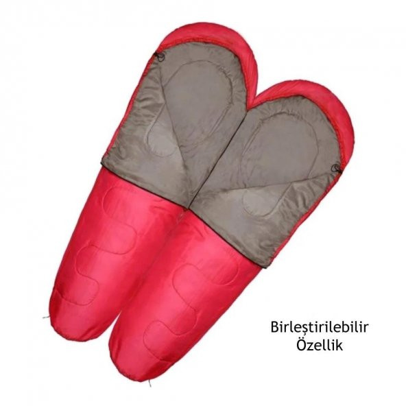 Evolite Alfa Pro 0C Uyku Tulumu Kırmızı Sol - 2