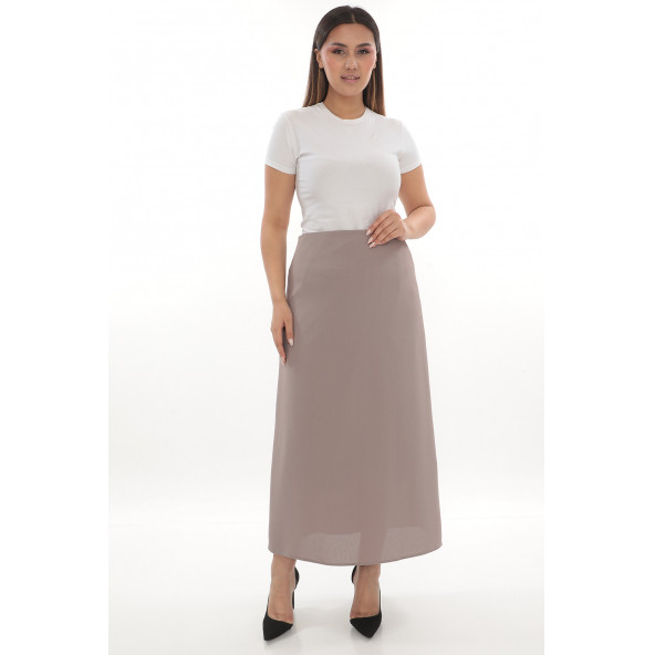 SORALLİNE KADIN BÜYÜK BEDEN ÇAN ETEK 778 ETAMİN DESEN TAŞ