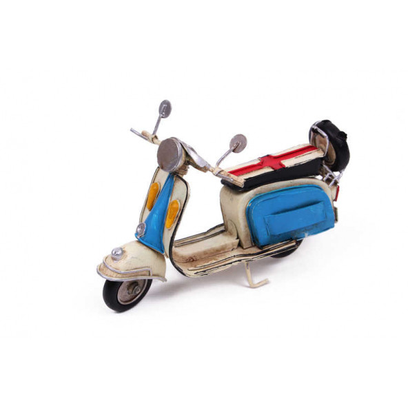Eskitilmiş Dekoratif Metal Scooter 1204E-2997SS model-M199-3 - 2