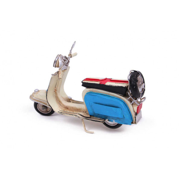 Eskitilmiş Dekoratif Metal Scooter 1204E-2997SS model-M199-3 - 3
