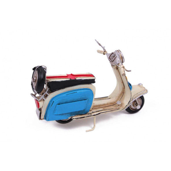 Eskitilmiş Dekoratif Metal Scooter 1204E-2997SS model-M199-3 - 4