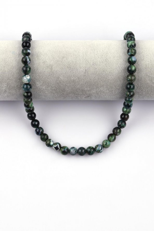 Crazy Akik Doğal Taş Dizi 8 mm Küre Kesim - Resim 2