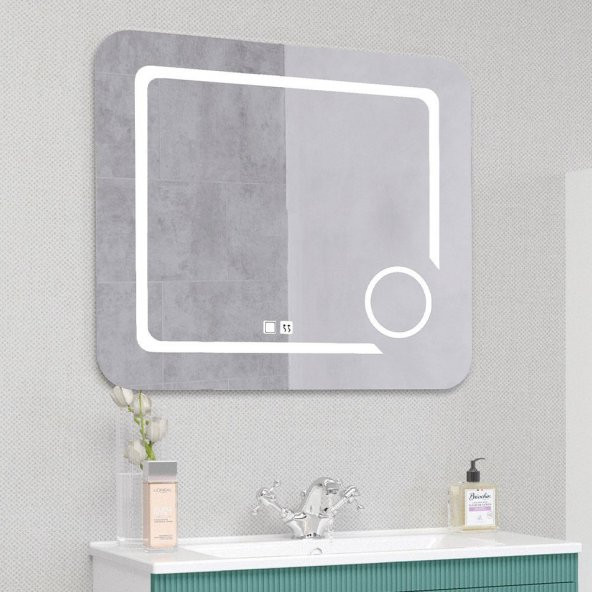 Denko Galata 85 cm MDF Yeşil Banyo Dolabı Takımı ve Boy Dolabı - 5