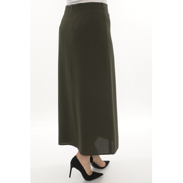 SORALLİNE KADIN BÜYÜK BEDEN ÇAN ETEK 778 ETAMİN DESEN HAKİ - 3