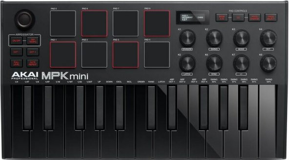AKAI MPKMINI 3 Black Midi Klavye - 2
