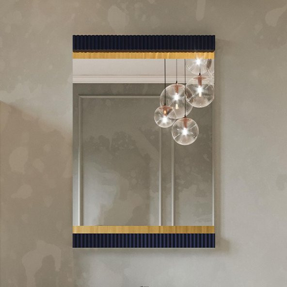 Denko Lennestad 100 cm MDF Mat Lacivert Banyo Dolabı Takımı ve Boy Dolabı - 4