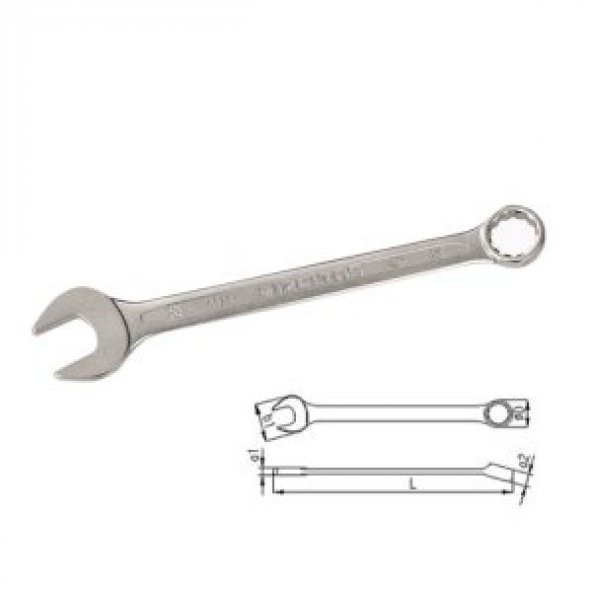 İzeltaş 0320020023 23mm Kombine Anahtar Kısa Boy - 2