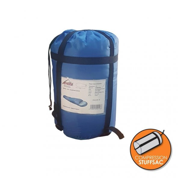 Evolite Nepal Pro -8C Uyku Tulumu Mavi Sağ - 3