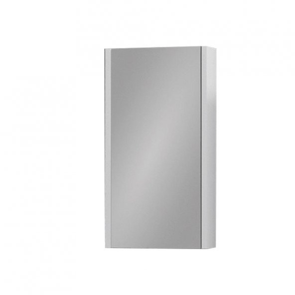 Denko Natalia 40 cm MDF Kül Gri Banyo Dolabı Aynalı Üst Modül ürün görseli