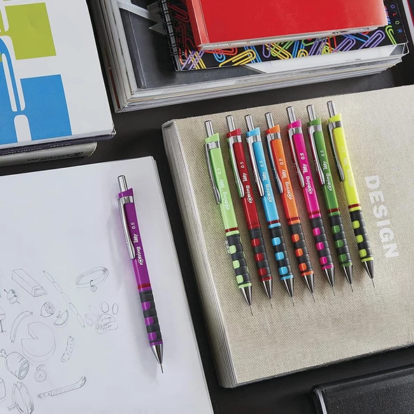 Rotring Tikky 0.5 Min Okul Seti Rotring Silgi Hediyeli Kalem Seti Rotring Sınav Seti Beyaz - 6