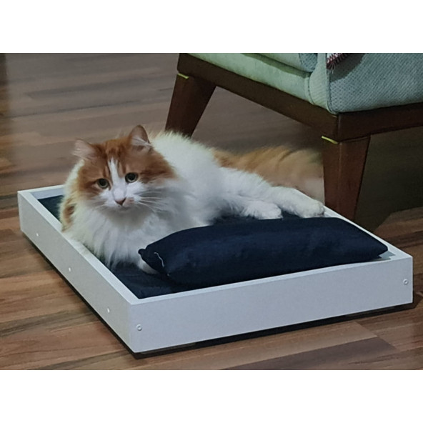 XL PL Kedi Köpek Karyolası (BEYAZ) ( Kedi Yatağı ) ( Küçük Ve Orta Boy Köpekler Için Uygundur) - 3