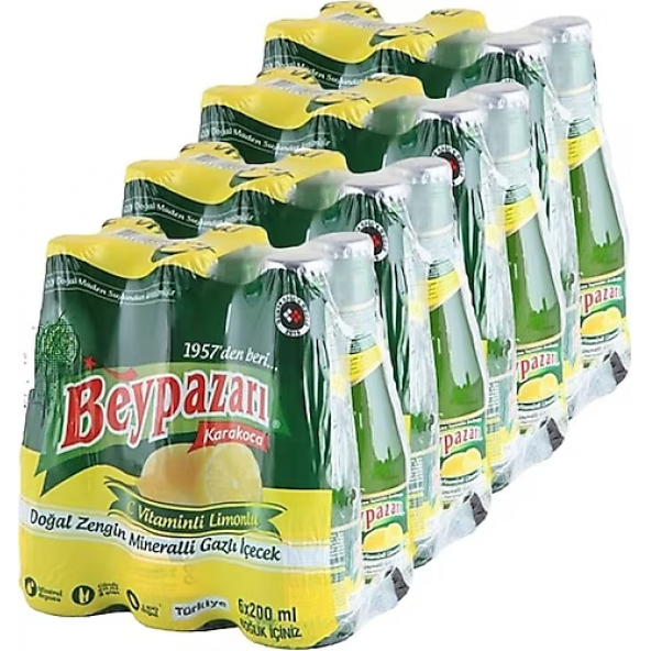 Beypazarı C Vitaminli Limonlu Maden Suyu 24x200 ml - 1