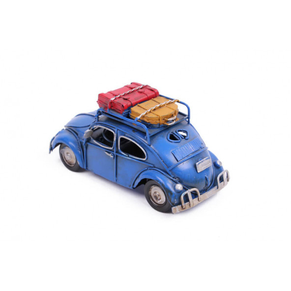 El Yapımı Eskitilmiş Metal Araba Volkswagen-1210A-5492S Model-M206-2 - 4