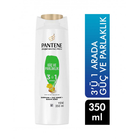 Pantene Şampuan 350 ml 3'ü 1 Arada Güç & Parlaklık 8006540476307