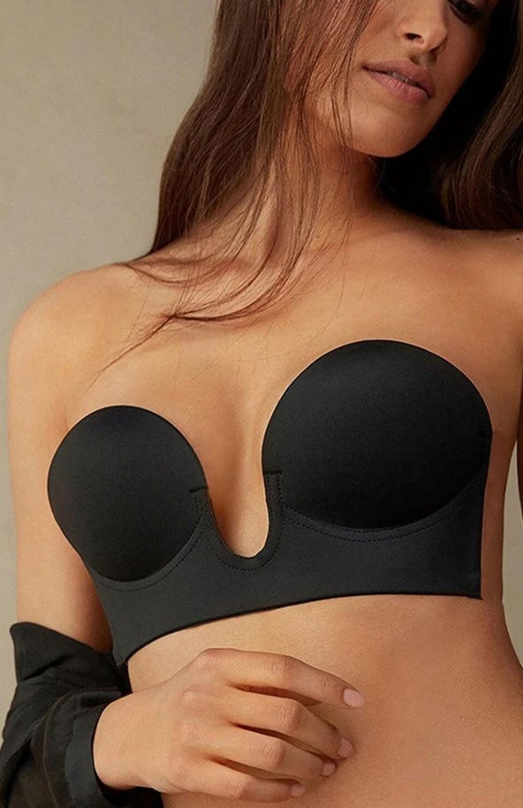 Dode Flora F.K. Lingerie Kadın Push Up Görünmez Kendinden Yapışkanlı Hayalet Büstiyer Sütyen 1309