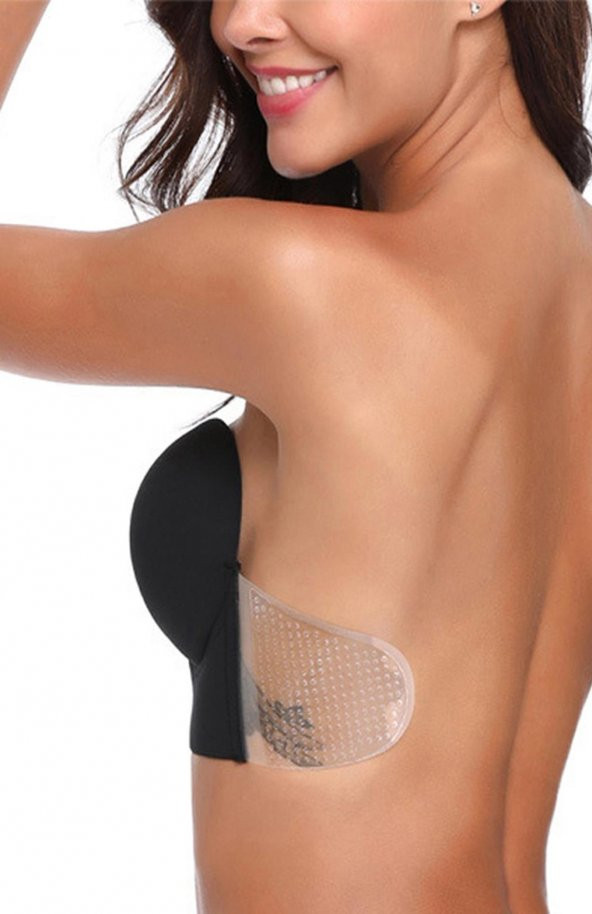 Dode Flora F.K. Lingerie Kadın Push Up Görünmez Kendinden Yapışkanlı Hayalet Büstiyer Sütyen 1309 - 2