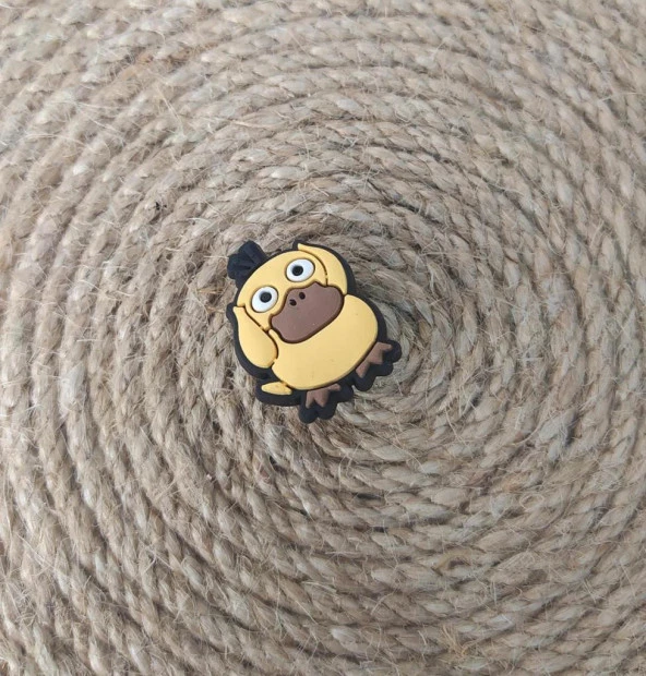 Terlik Ayakkabı Sandalet Tokası Silikon Pokemon Psyduck 1 Adet Tekli Terlik Süsü - 1