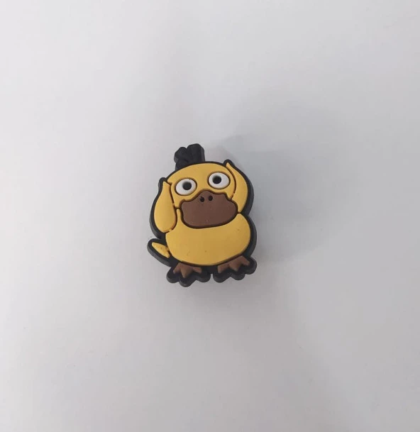 Terlik Ayakkabı Sandalet Tokası Silikon Pokemon Psyduck 1 Adet Tekli Terlik Süsü - 2