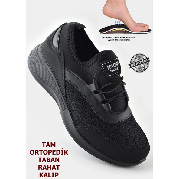 0170 Tam Ortopedik Rahat Unisex Erkek Kadın Bağcıksız Spor Ayakkabı