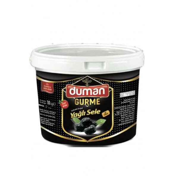 DUMAN GURME Gemlik Yağlı Sele Siyah Zeytin Xs (350-380) Klb 10 KG - 2